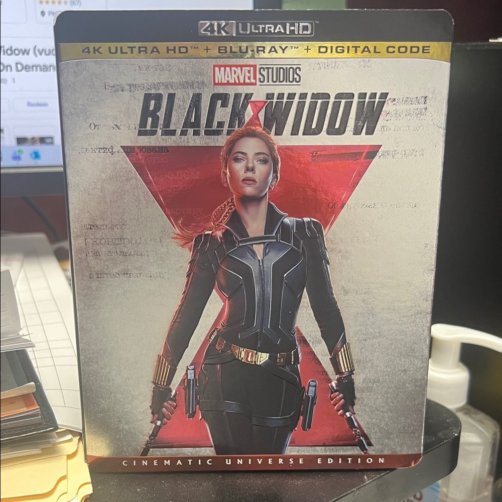 Marvel Black Widow 4K Ultra HD Blu-ray - Red and Black